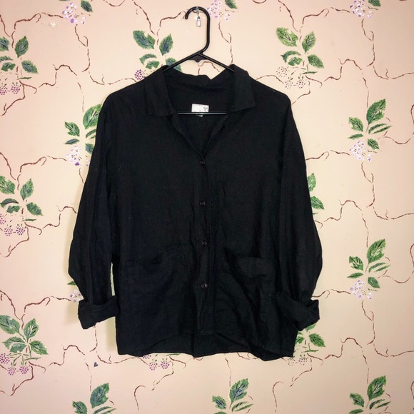 ❌GONE❌Urban Outfitters Urban Renewal Black Shirt - Picture 1 of 3